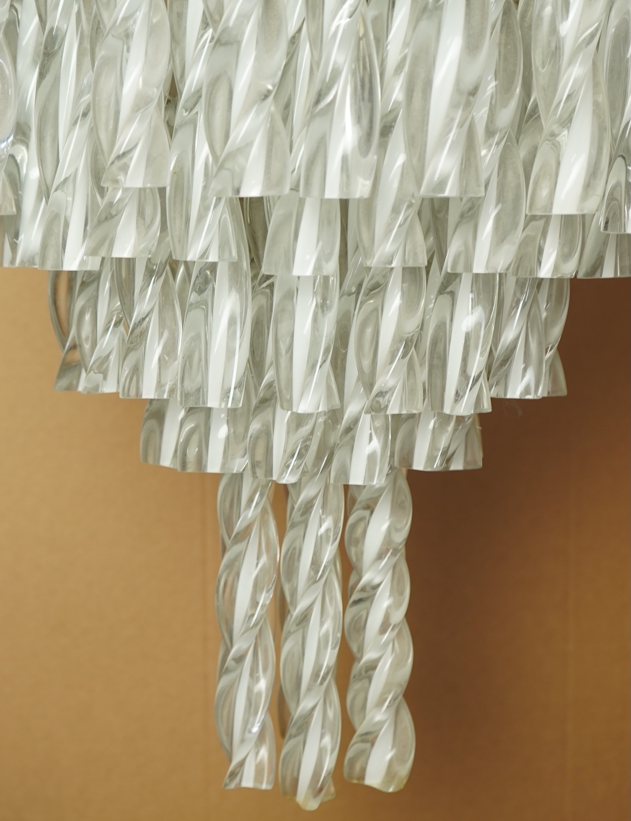 A pair of 20th century Murano glass chandeliers
